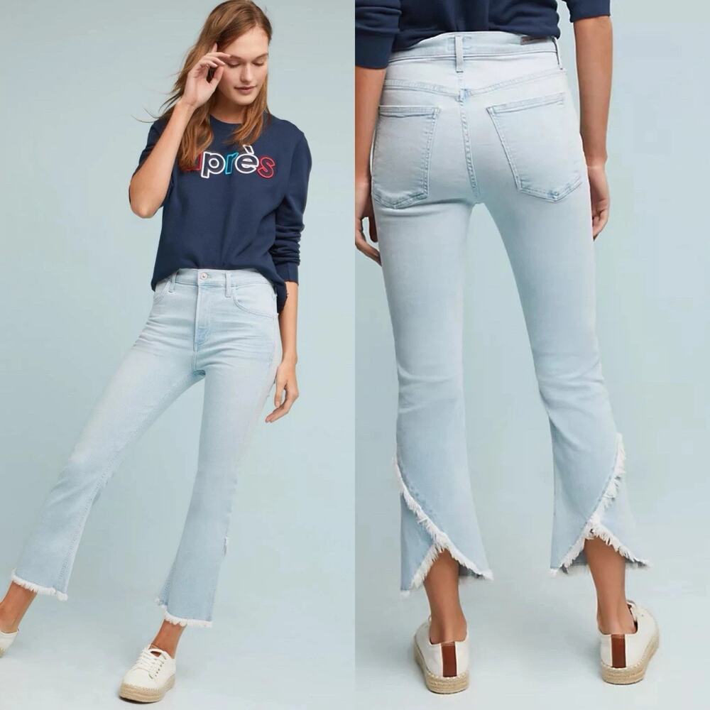 Citizens‎ Of Humanity Drew Fray High Rise Cropped Jeans. Size 27